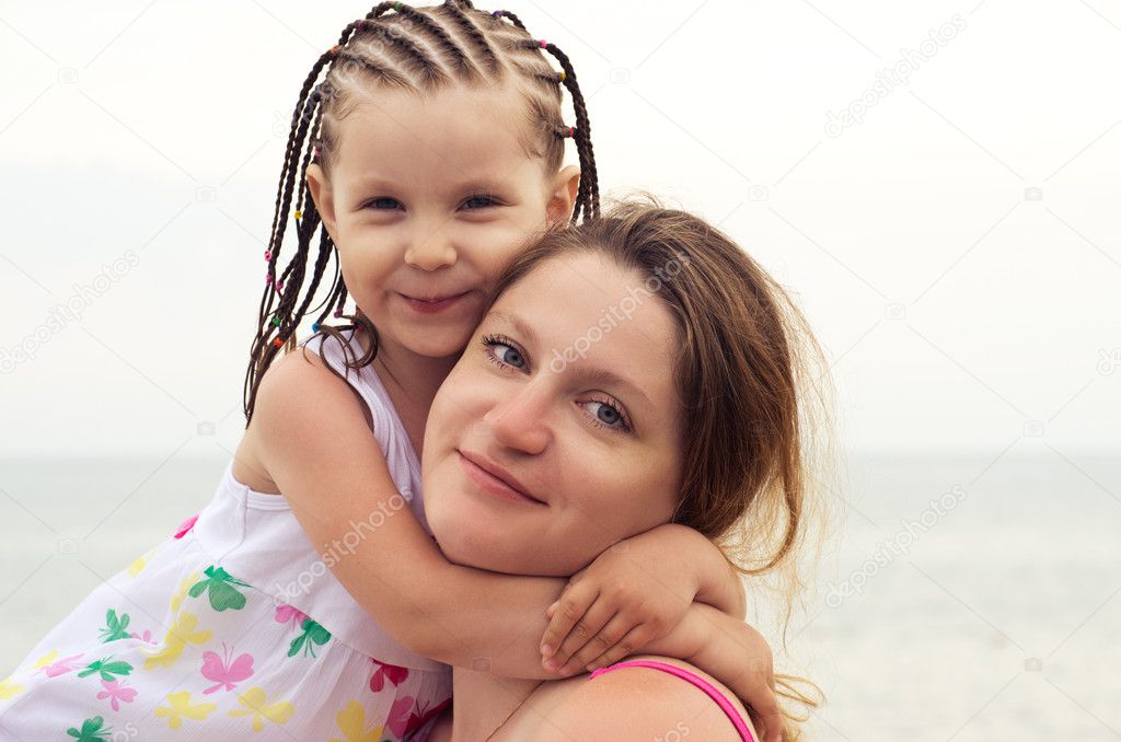 Young woman and her daughter