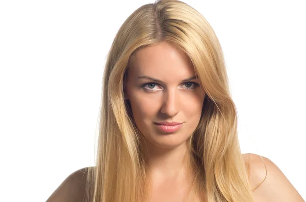 Beautiful blonde with long hair — Stock Photo, Image