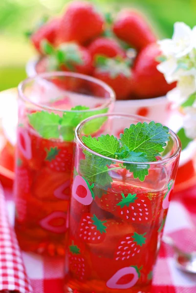 Bebida de morango — Fotografia de Stock