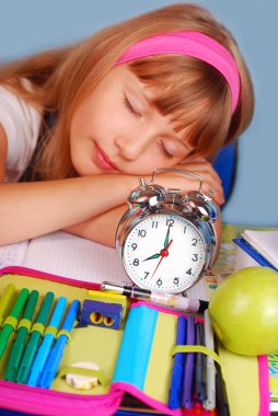 Wake-up ! Time for school ! clipart