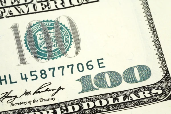 100 dolarlık banknot — Stok fotoğraf