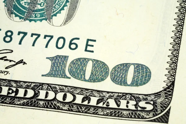 Hundred dollar banknote — Stock Photo, Image