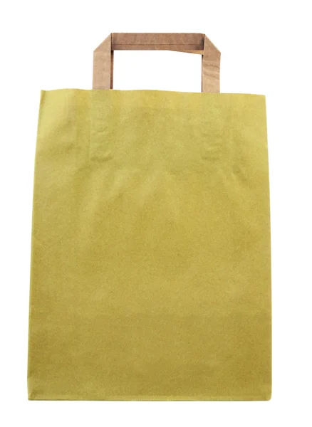 stock image Green paper bag