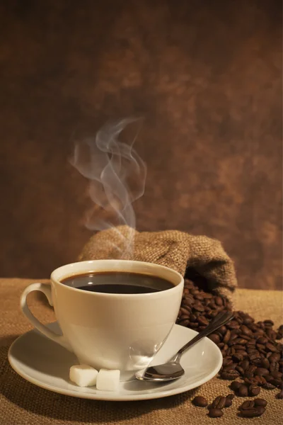 뜨거운 커피 한 잔 — 스톡 사진