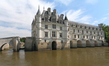 The Chateau de Chenonceau. Loire Valley clipart