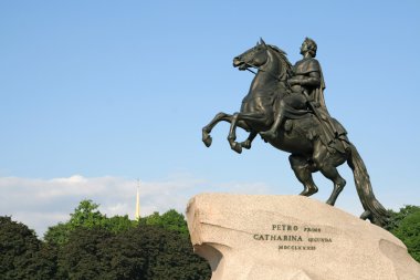 Bronze Horseman. St Petersburg, Russia. clipart