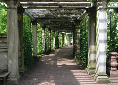 Catherine park bahçeler, tsarskoye selo (Puşkin), st petersburg