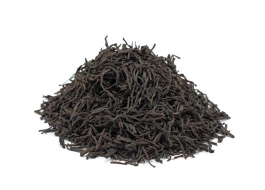 pila de té negro, aislado