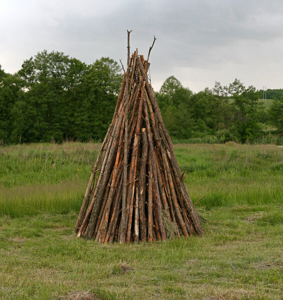 Lumber for bonfire