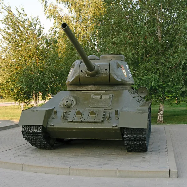 T-34입니다. 소련 중간 탱크. — 스톡 사진