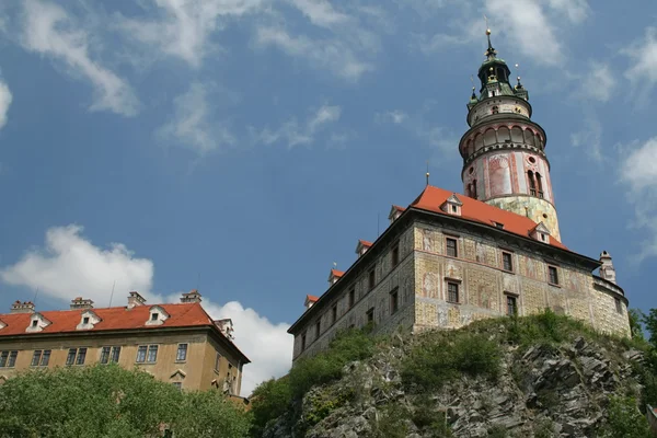 Cesky Krumlov castillo vista — Foto de Stock