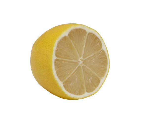 Свежий лимон, изолированный — стоковое фото