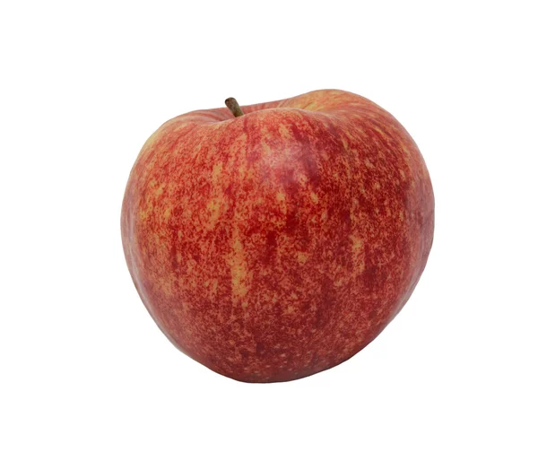 Спелое красное яблоко, изолированное — стоковое фото