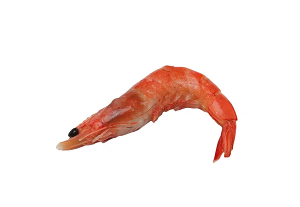 Frozen fresh shrimp, isolated — Stock Photo, Image
