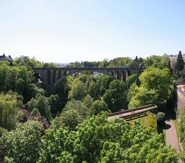 Adolphe bridge, Luxemburgo, Luxemburgo — Fotografia de Stock