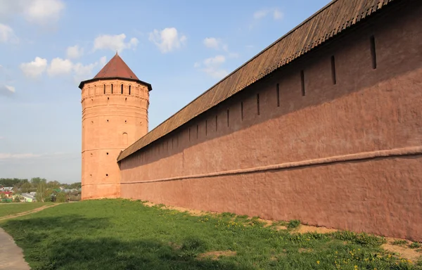Mosteiro de Santo Eutímio. Torre e muralha, Rússia — Fotografia de Stock