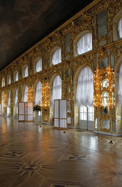 Catherine 's Palace hall, Tsarskoe Selo (Pushkin), Rússia . — Fotografia de Stock