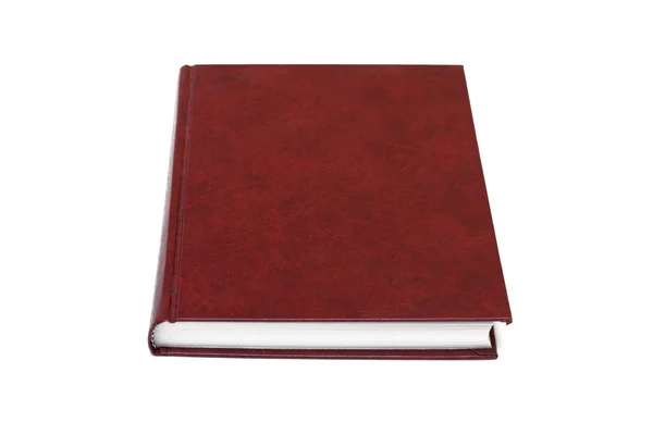 Röd business dagbok, isolerade — Stockfoto