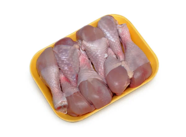 Fryst kyckling, isolerade — Stockfoto