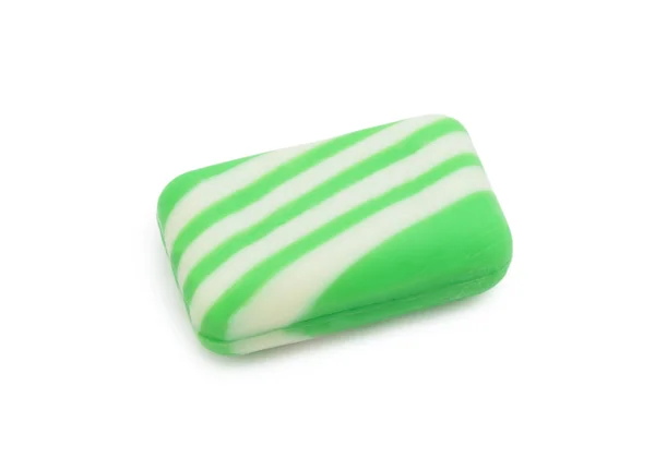 分離された緑色の石鹸 — ストック写真