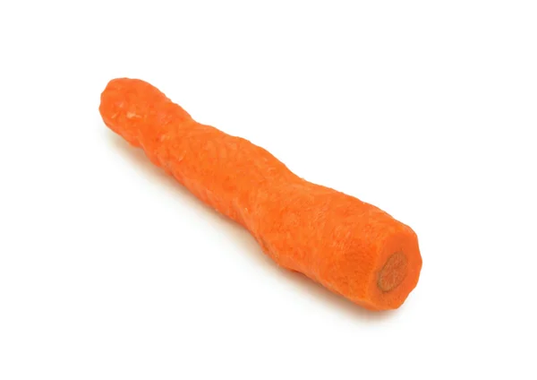 Морковь очищенная, изолированная — стоковое фото