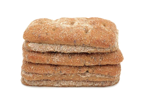 Pão em fatias completas, isolado — Fotografia de Stock