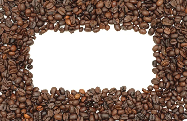 Chicchi di caffè strisce, isolati — Foto Stock