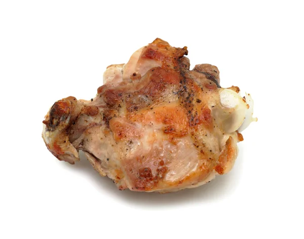 Comida. Fatia crua de frango, isolada — Fotografia de Stock