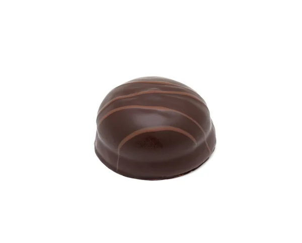Шоколадный трюфель, изолированный — стоковое фото