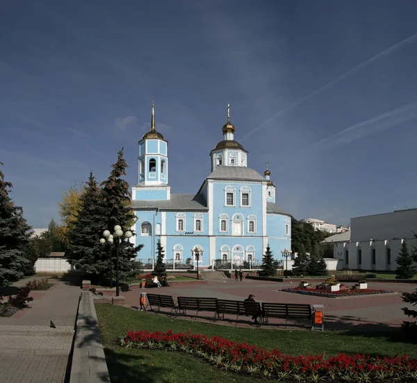 Smolensky domkyrka. Belgorod. Ryssland. Stockbild