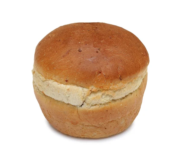 Pane di pane cotto fatto a mano, isolato Foto Stock
