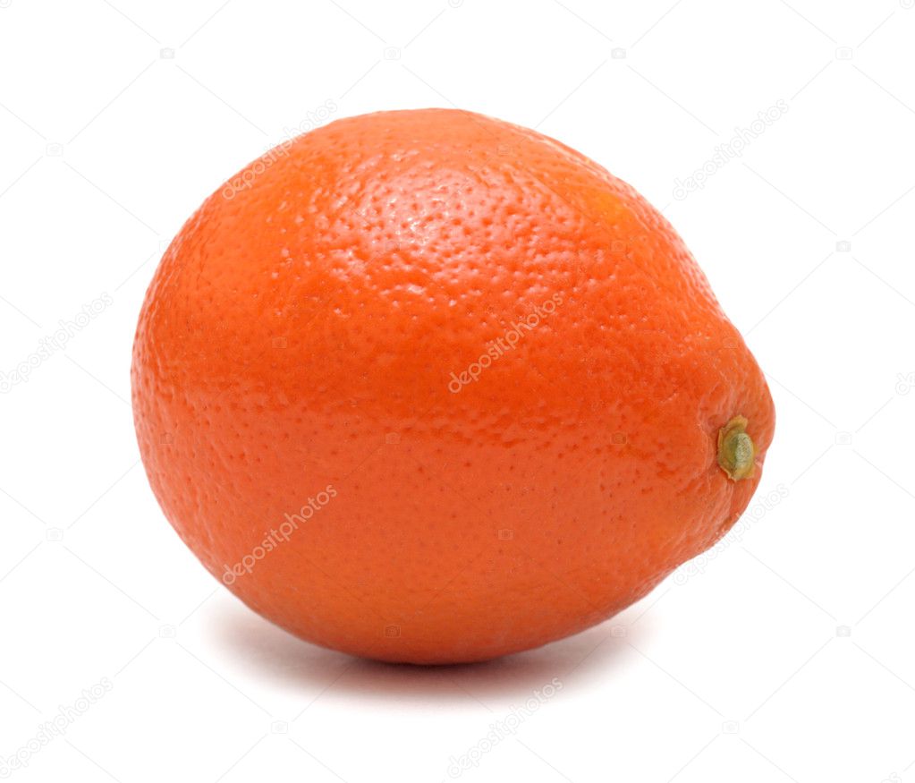 Tangerine orange, isolated