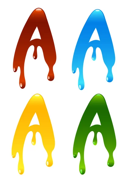 Letter A4 — Stock Vector