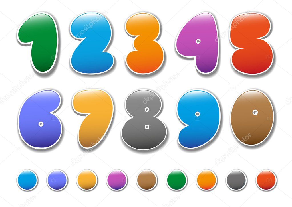 Decorative numbers set2
