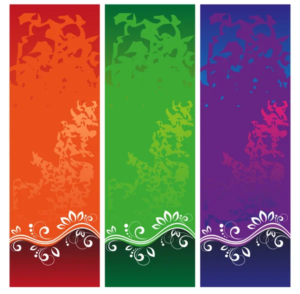 Цветные баннеры — стоковый вектор