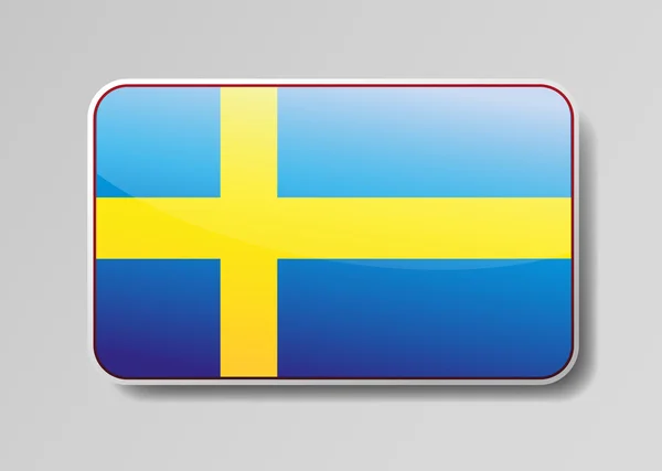 Bandeira da Suécia — Vetor de Stock
