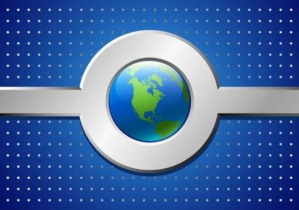 Globe bleu — Image vectorielle