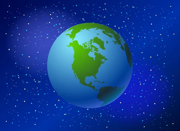 Globe bleu — Image vectorielle