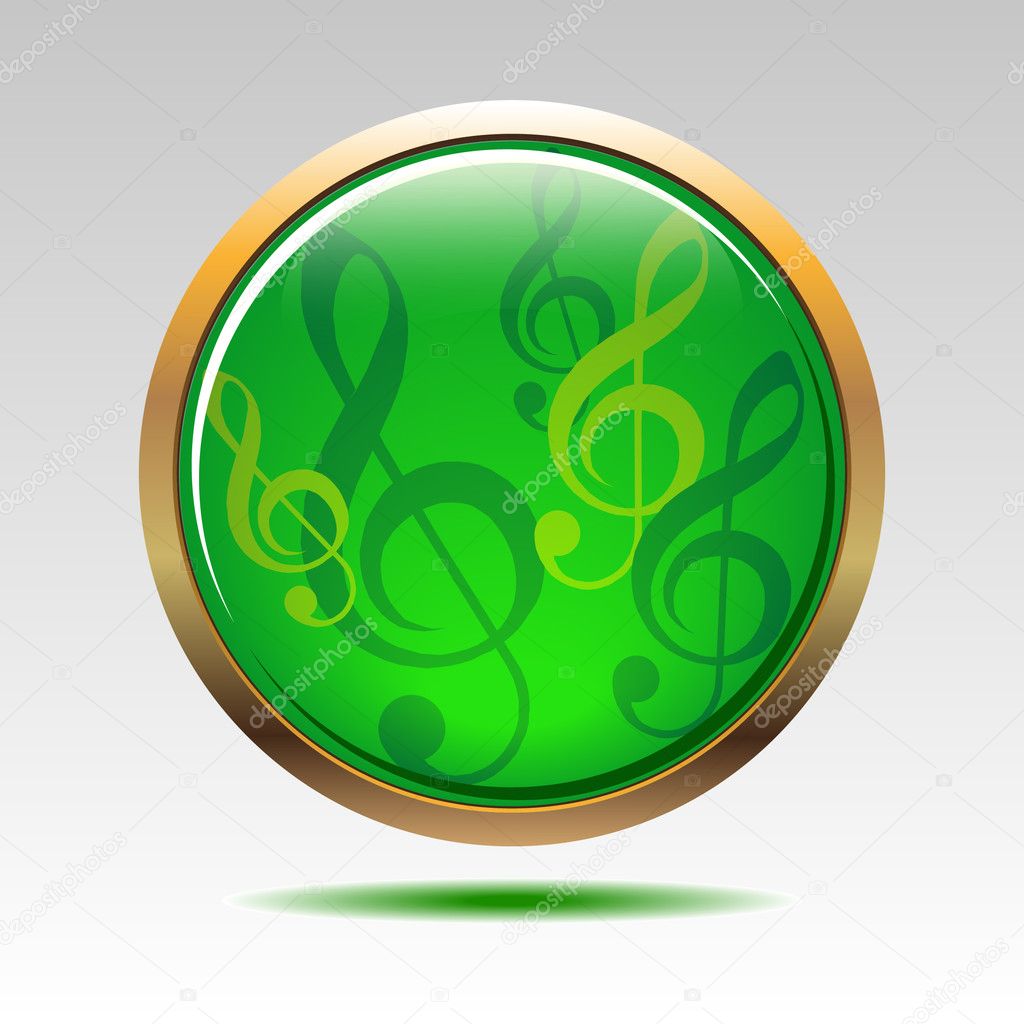 Musical symbols icon vector