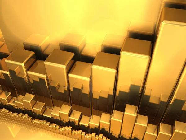Gold Diagrams — Stock Photo, Image