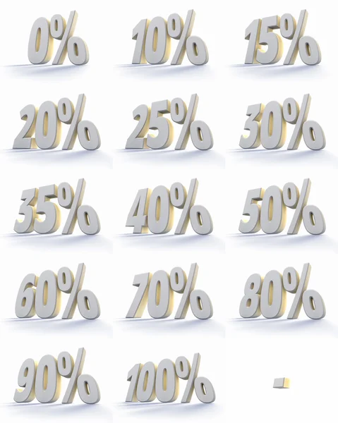 Percentage tags — Stockfoto