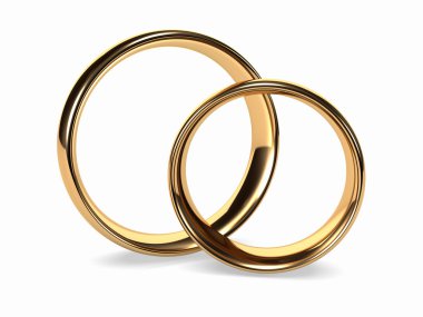 Wedding Gold Rings clipart
