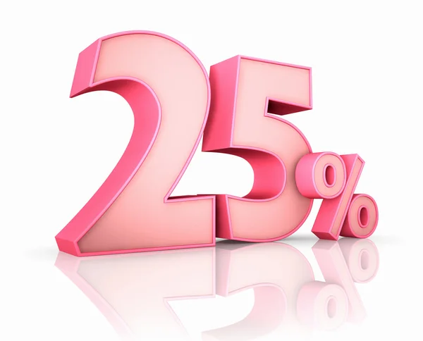 핑크 25% — 스톡 사진