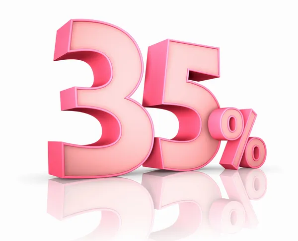 Różowy trzydzieści pięć procent — Zdjęcie stockowe