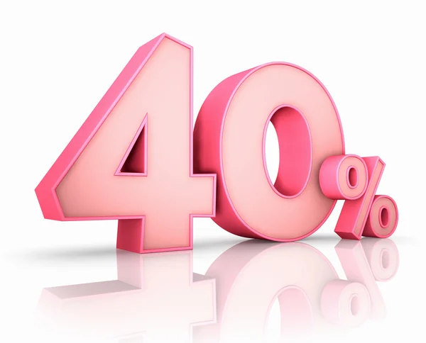 Roze veertig procent — Stockfoto