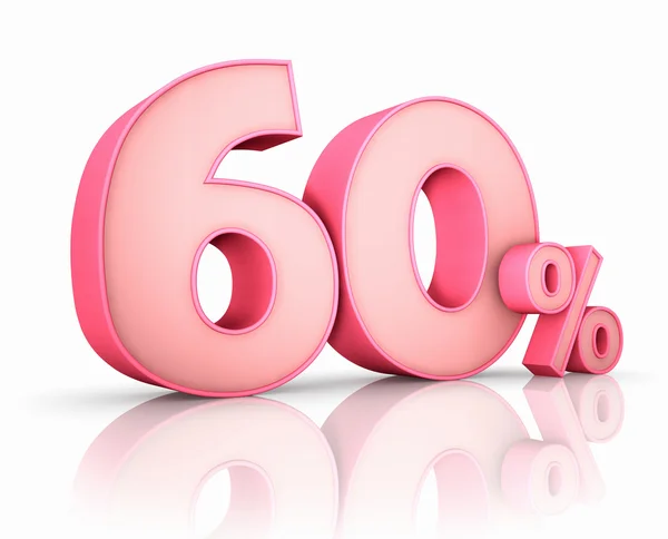 Pink Sixty Percent — Stock Photo, Image
