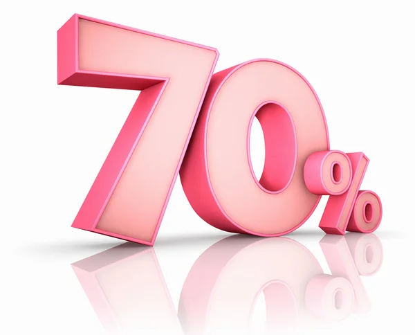 ピンクの 70 ％ — ストック写真