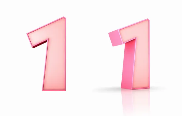 Pink Number One — Stock Photo, Image