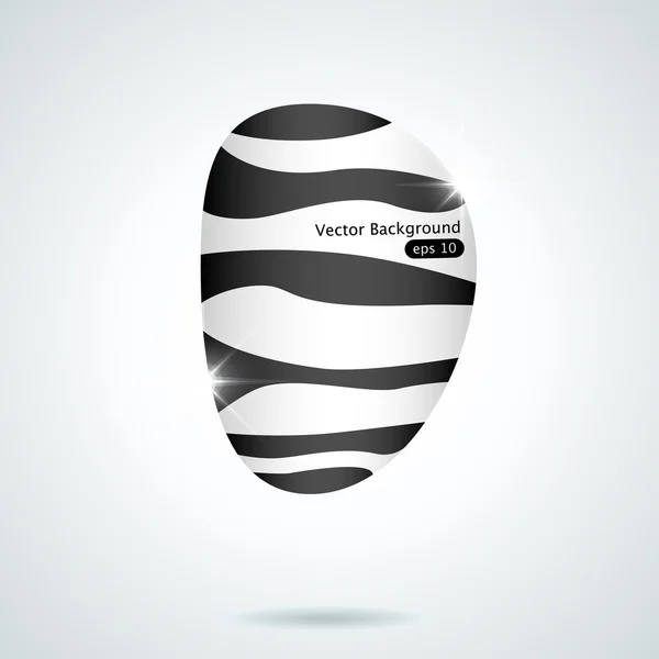 Zebra web element — Stock vektor