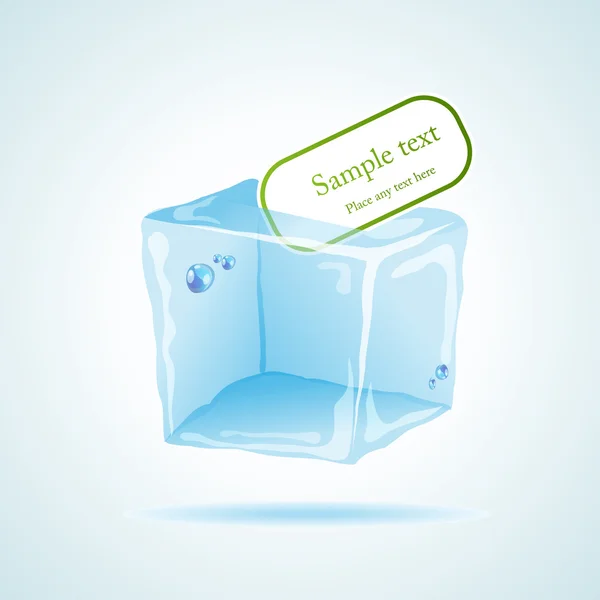 Ice cube — Stock Vector